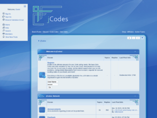 Screenshot of jcodes.jcink.net