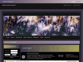 Screenshot of magical-hogwarts.com