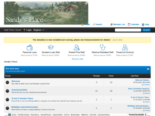 Screenshot of sandysplace.createmybb4.com